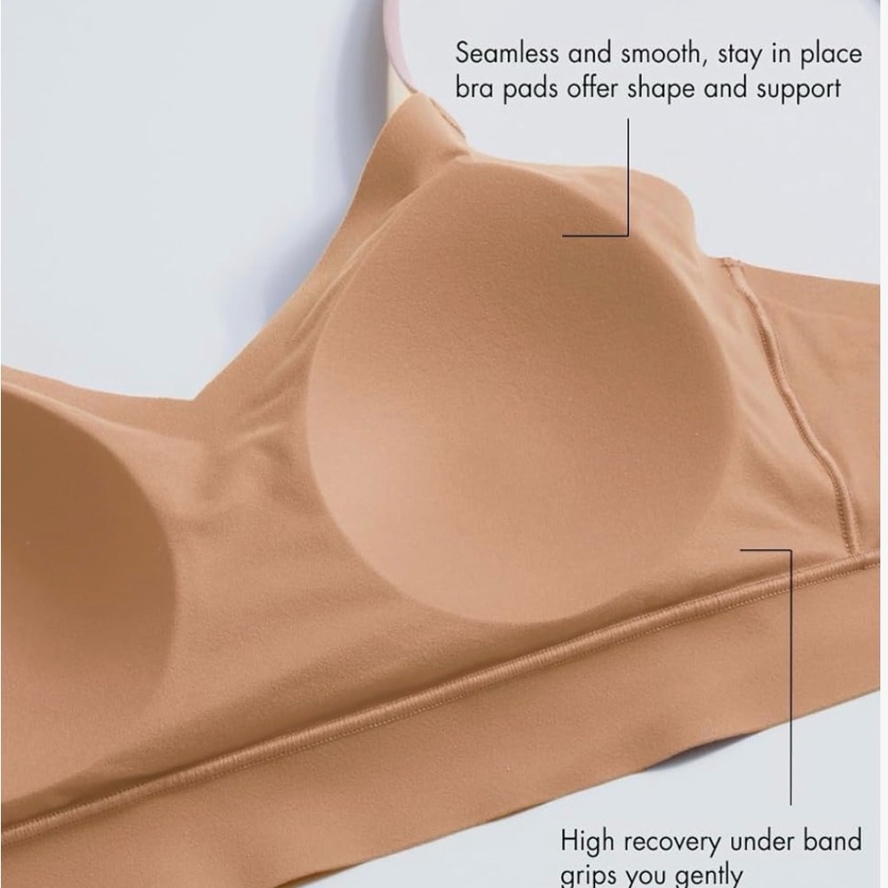 Floaty Bra XS Adobe Rose Color Wireless NWT - Picture 3 of 8